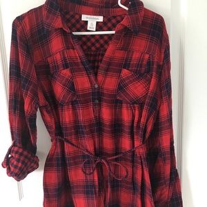 Motherhood Maternity Sweaters - Red and navy plaid motherhood maternity sweater Motherhood Maternity Sweaters - Red and navy plaid motherhood maternity sweater